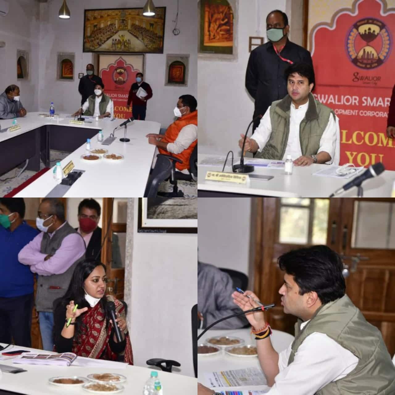 सिंधिया के निर्देश- ग्वालियर की सांस्कृतिक धराेहर काे ध्यान में रखकर करें प्लानिंग