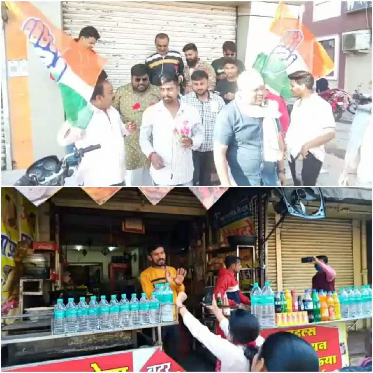 Indore News- बंद का मिला जुला असर, कही गांधीगिरी, कहीं दिखी नाराजगी