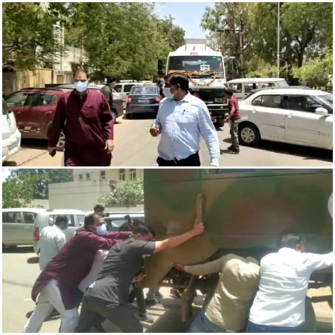सरकारी अस्पताल में ऑक्सीजन ख़त्म, पांच की मौत! टैंकर पहुँचाने विधायक ने लगाया गाड़ियों में धक्का