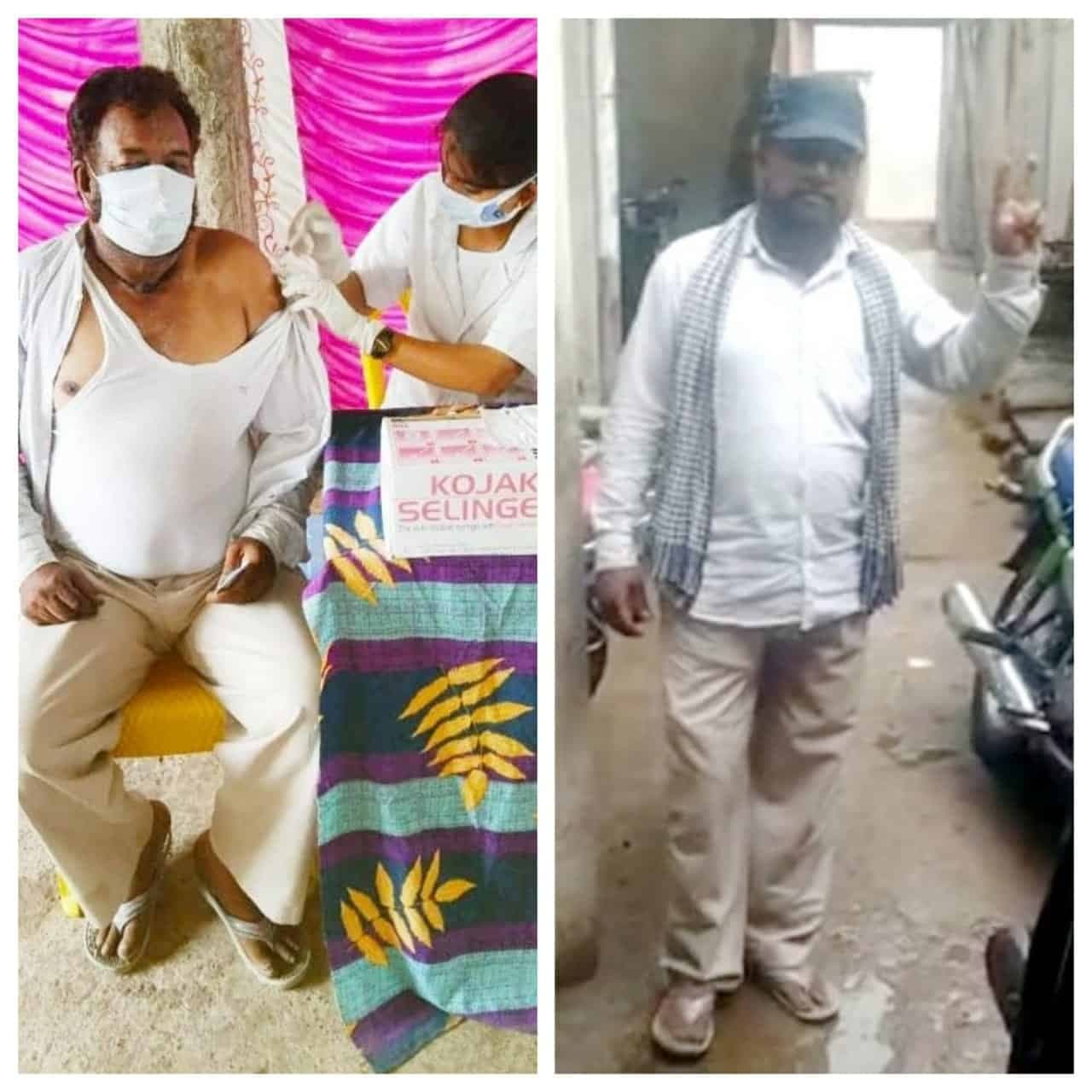 Rajgarh : शख्स ने किया वैक्सीन लगवाने के बाद पैरालिसिस ठीक होने का दावा