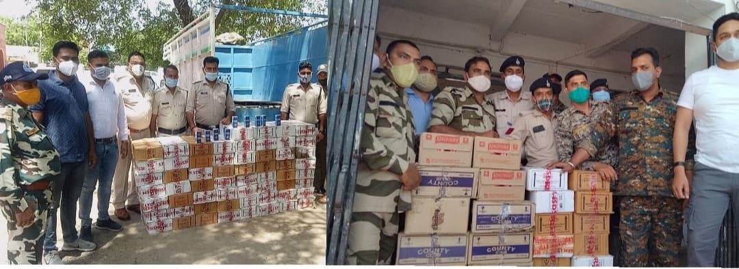 तरबूज से भरी गाड़ी में ले जा रहे थे लाखों की शराब, तीन आरोपी गिरफ्तार