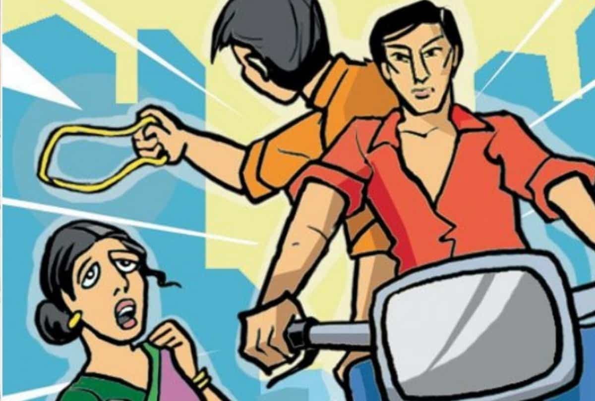 इंदौर में नहीं थम रही चेन स्नैचिंग की वारदातें, महिला का मंगलसूत्र खींच भागे बदमाश