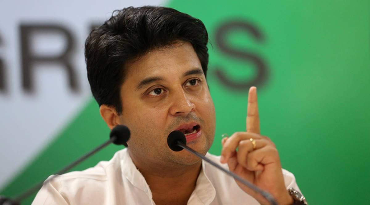 Scindia ने कांग्रेस पर साधा निशाना, कही यह बात