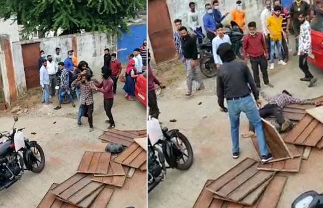 ऑटो चालक को बीच सड़क बेरहमी से पीटा, वीडियो वायरल, दो के खिलाफ मामला दर्ज