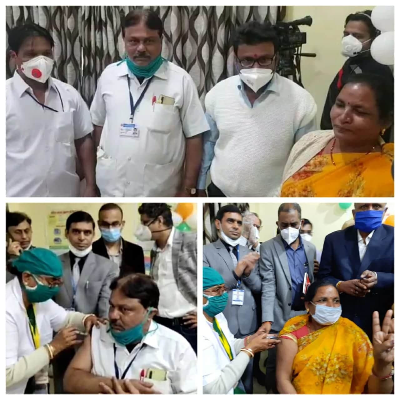 इंदौर में सबसे पहले लगा हेल्थ वर्कर को टीका, मंत्री सिलावट की मौजूदगी में महाअभियान की शुरुआत