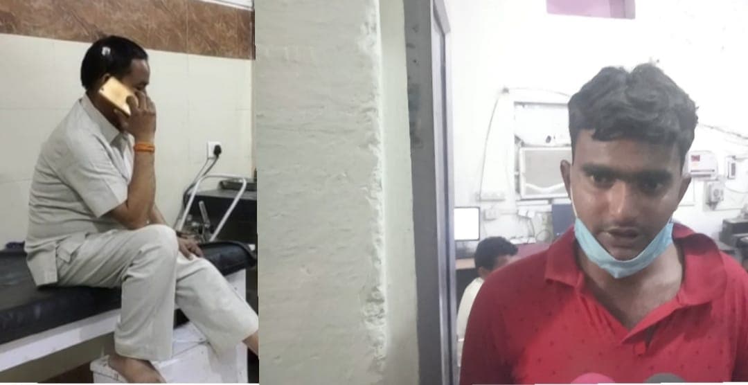 ट्रैक्टर ट्रॉली जब्त करने गई पुलिस टीम पर ग्रामीणों ने किया हमला