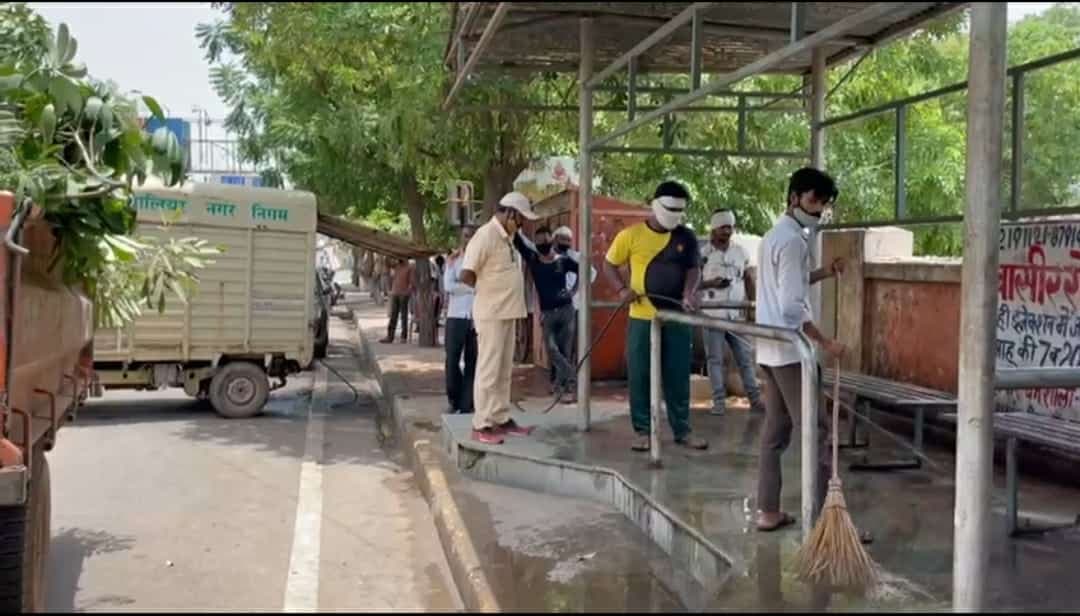 “ग्लो ग्वालियर” अभियान के जरिये नगर निगम संवार रही शहर की सुंदरता