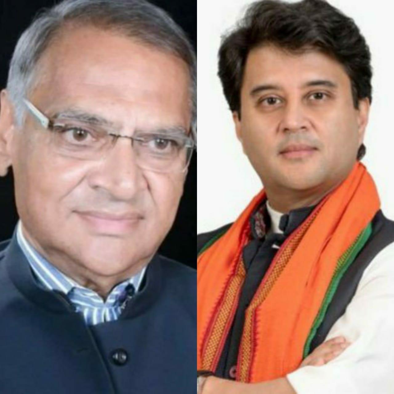 MP के इस सांसद ने केंद्रीय मंत्री सिंधिया से मुलाकात कर सौंपा पत्र, की ये बड़ी मांग