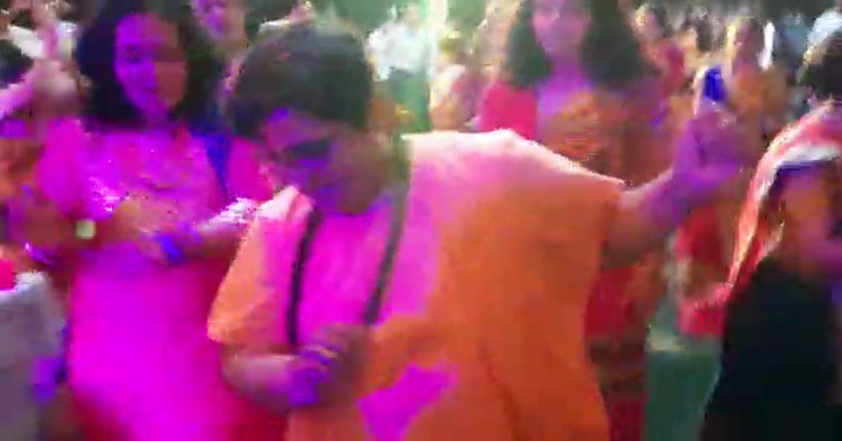 देवी आराधना में सांसद के भी थिरके कदम, देखिए साध्वी का गरबा..