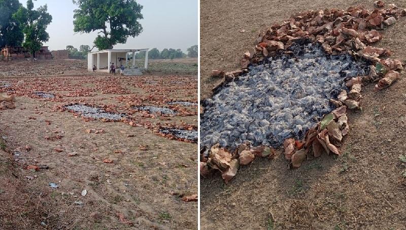Maoist affected area : नक्सलियों ने तेंदुपत्ता फड़ों पर लगाई आग, पुलिस महकमा अलर्ट
