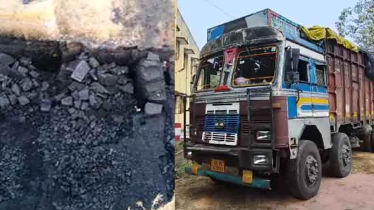 शहडोल पुलिस ने की कार्रवाई, 26 टन कोयले से भरा ट्रक किया जब्त