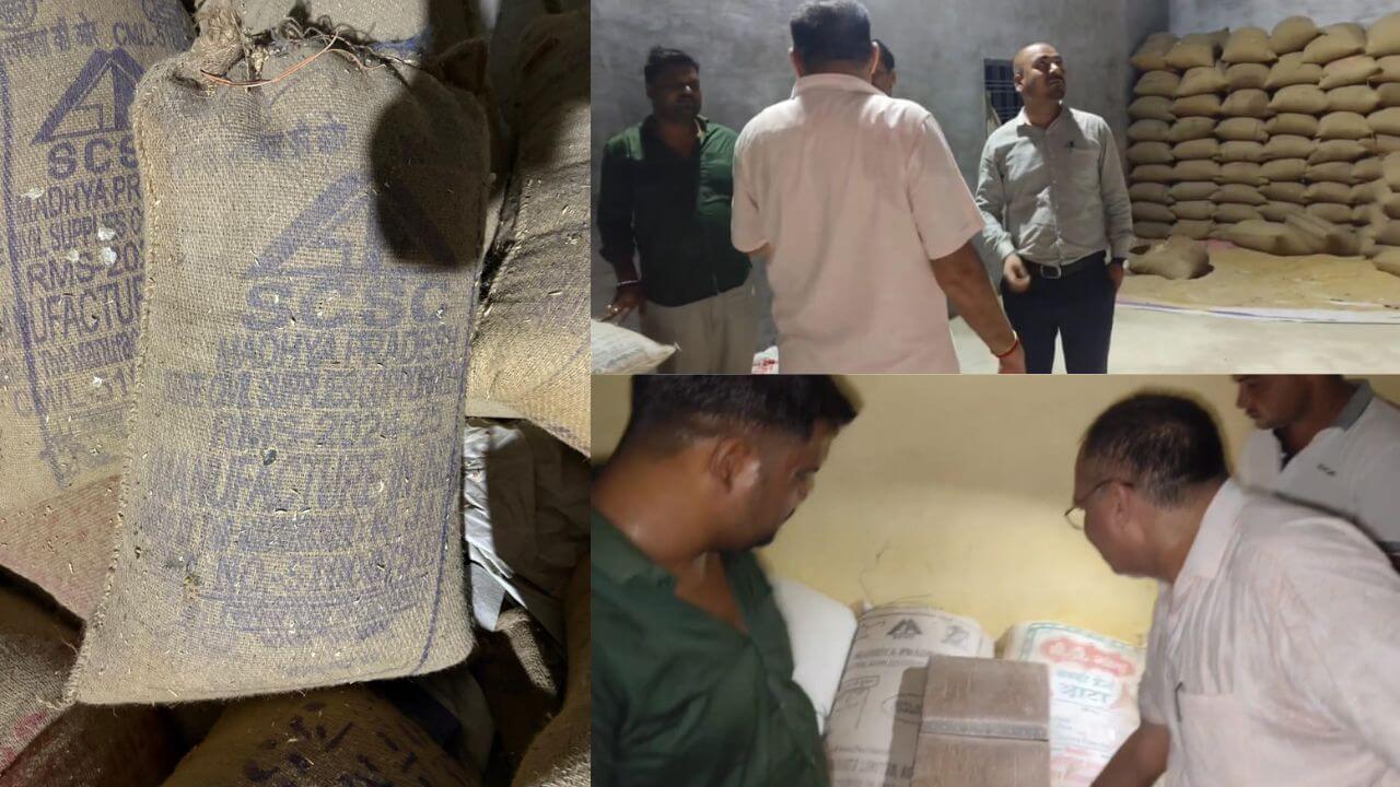 जिला प्रशासन का छापा, लाखों रुपये का पीडीएस का गेहूं और चावल पकड़ा, दूसरे जिलों में करता था सप्लाई