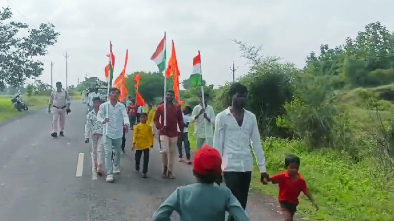 बुरहानपुर में दिखी हर घर तिरंगा अभियान की झलक, कांवड़ यात्रा में गूंजे देशभक्ति के नारे