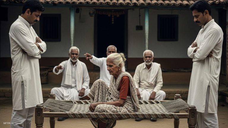 विदिशा में शर्मनाक विवाद: 90 साल की मां को रखने पर बेटों में बंटवारा, पंचायत ने कराया समाधान