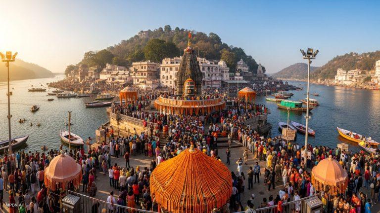 मकर संक्रांति पर ओंकारेश्वर धाम में श्रद्धालुओं का सैलाब, नर्मदा स्नान और ज्योतिर्लिंग दर्शन के लिए विशेष इंतज़ाम