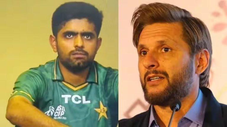 टी20 वर्ल्ड कप में पाकिस्तान की रणनीति पर भड़के शाहिद अफरीदी, बाबर आजम को नंबर 4 पर खिलाने को बताया हार की वजह