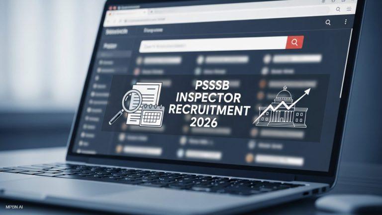 PSSSB Inspector Recruitment 2026: एक्साइज और टैक्सेशन के पद पर भर्ती का सुनहरा मौका, जानें भर्ती प्रक्रिया और योग्यता