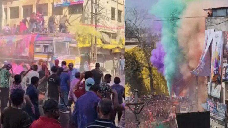 इंदौर रंगपंचमी गेर में मिसाइल और टैंक से बरसा रंग, उज्जैन में सीएम मोहन यादव ने किया ध्वज पूजन