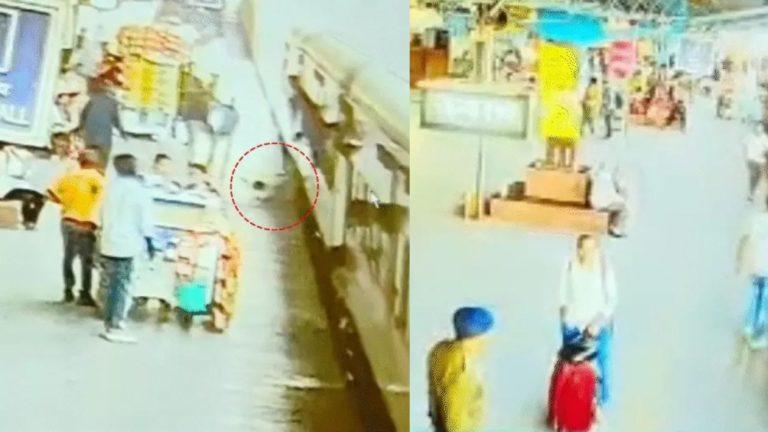 उज्जैन स्टेशन पर चलती ट्रेन में फिसले यात्री को RPF जवान ने बचाया, खाने का सामान लेने उतरा था, चढ़ते वक्त फिसला पैर