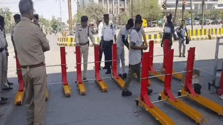 इंदौर ट्रैफिक पुलिस को मिले हाईटेक टायर किलर और मॉड्यूलर बैरियर, जवानों ने ली लाइव ट्रेनिंग