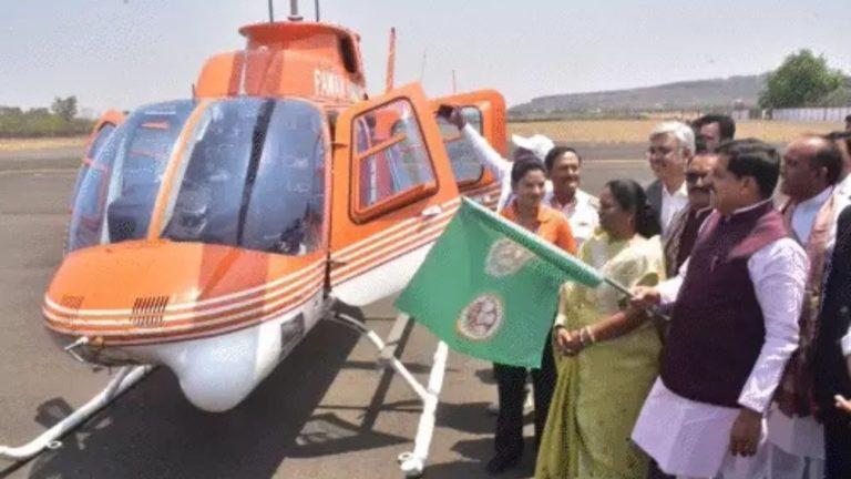 भोपाल से ओरछा और चंदेरी के लिए हेलिकॉप्टर सेवा शुरू, मात्र 4.30 घंटे में दर्शन कर लौटे श्रद्धालु