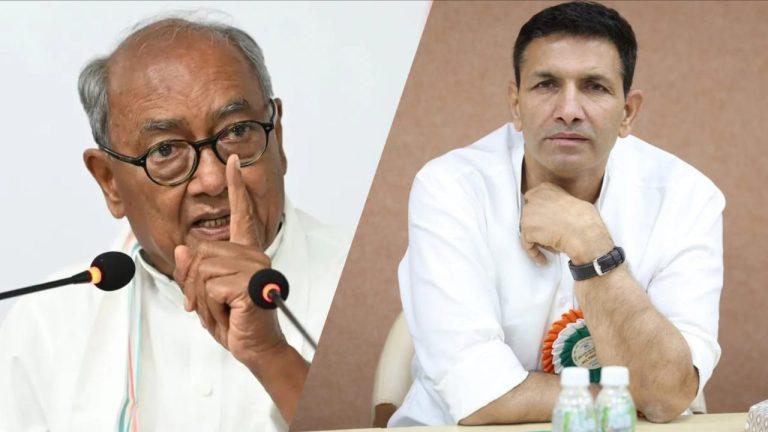 दिग्विजय सिंह की जीतू पटवारी को खरी-खरी: संगठन नियुक्तियों पर मंच से नसीहत, कहा “AICC में जो पकड़ है आपकी है, हमारी नहीं”