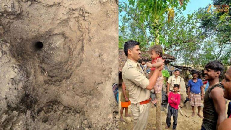 रीवा में बड़ा हादसा टला: 10 फीट गहरे गड्ढे में गिरा मासूम, 2 घंटे बाद सुरक्षित निकाला गया