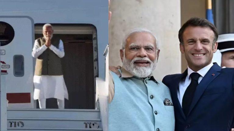 फ्रांस पहुंचे प्रधानमंत्री नरेंद्र मोदी, आज राष्ट्रपति मैक्रों से करेंगे मुलाकात, राफेल डील और इन 12 समझौतों पर रहेगी नजर