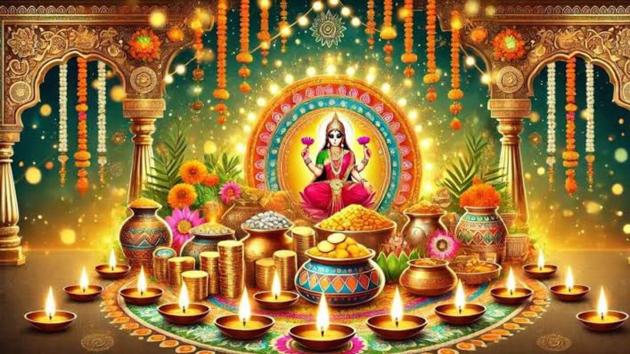 Dhantrayodashi 2025 : धनत्रयोदशी दिवशी या मंत्रांचा जप करा; तुमची तिजोरी पैशाने भरेल