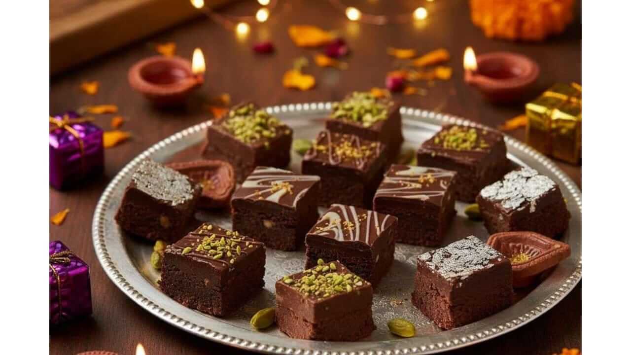 Diwali 2025 : दिवाळीसाठी बनवा खास चॉकलेट पिस्ता बर्फी; पाहा रेसिपी!