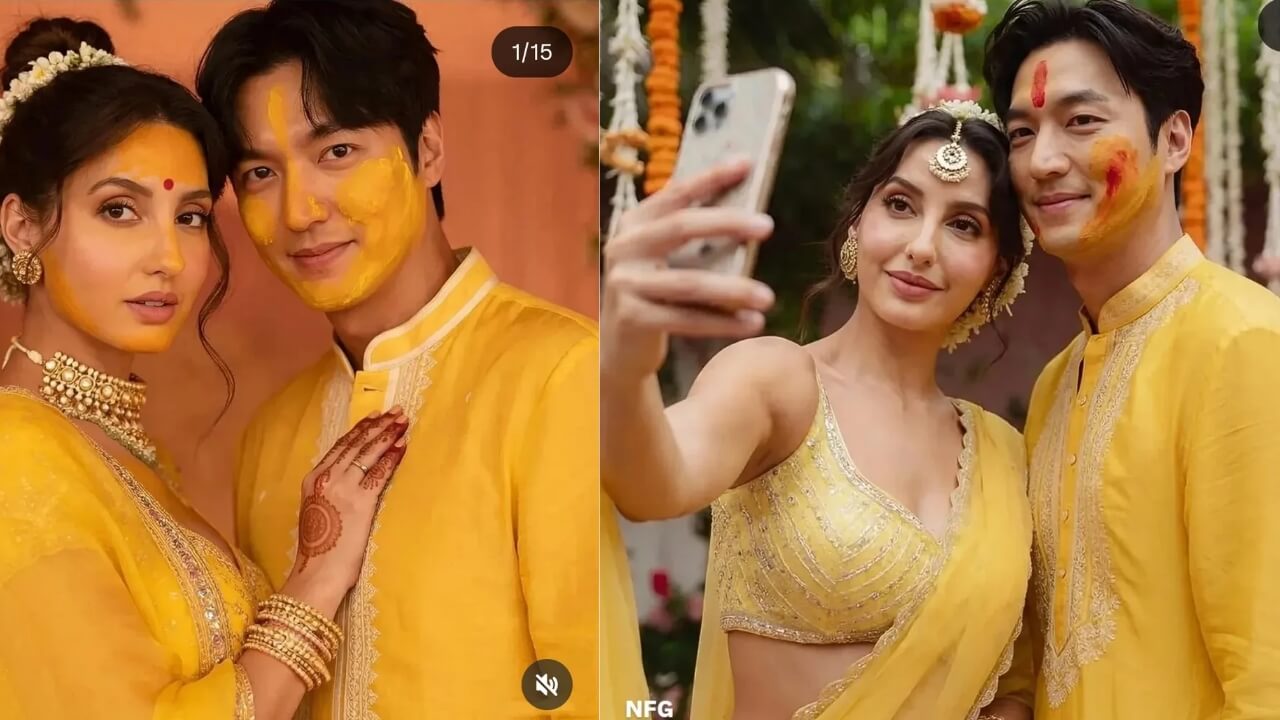 Nora Fatehi : काय सांगता! नोरा फतेही करतीये लग्न? 'हल्दी सेरेमनी'च्या फोटोमुळे खळबळ; शेवटी सत्य समोर