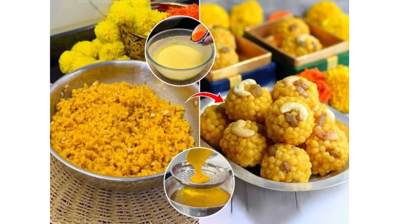 Diwali 2025 : यंदा दिवाळीत नैवेद्यासाठी घरीच करा बुंदीचे लाडू, पाहा सोपी रेसिपी...