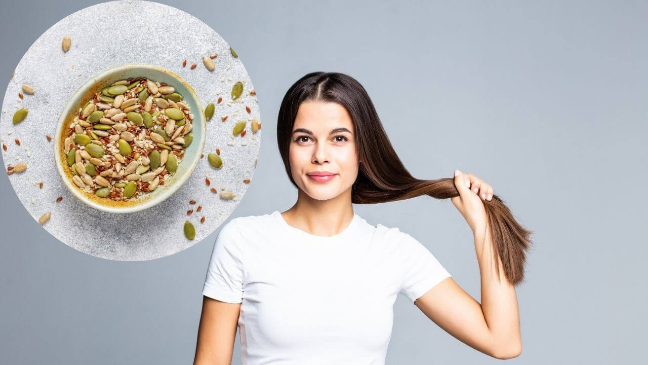 केस वेगाने वाढण्यासाठी मिक्स करून खा 'या' ५ प्रकारच्या बिया, थांबेल हेअर फॉल