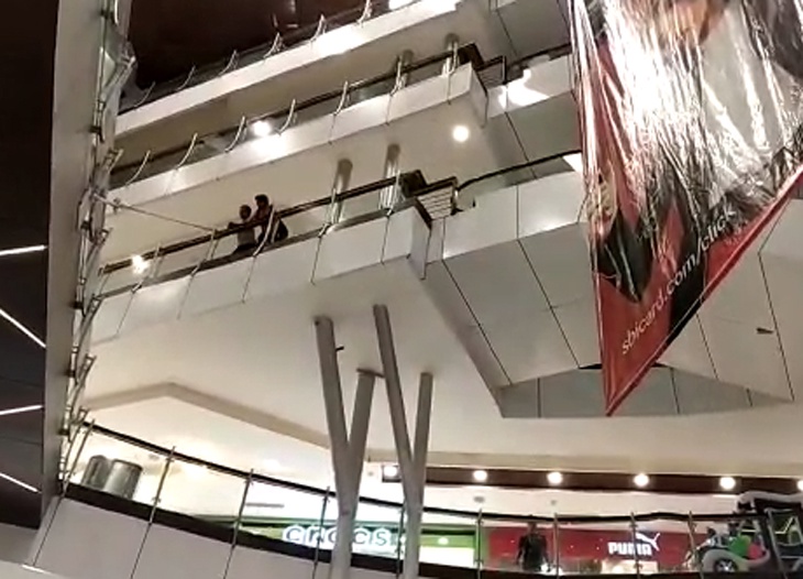 Employee jumped from fourth floor of TI Mall
