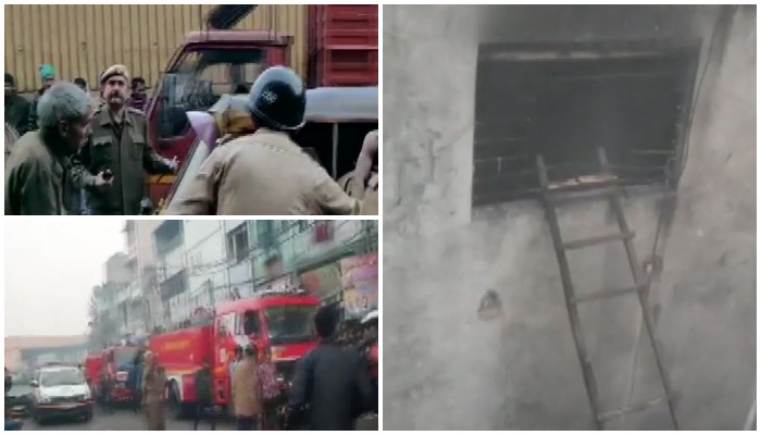 दिल्ली के एक कारखाने में भीषण आग लगने से 43 लोगों की मौत, 50 को बचाया