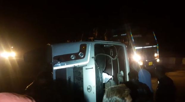 bus-accident-of-farmers-returning-from-Rahul-Gandhi's-bhopal-rally-