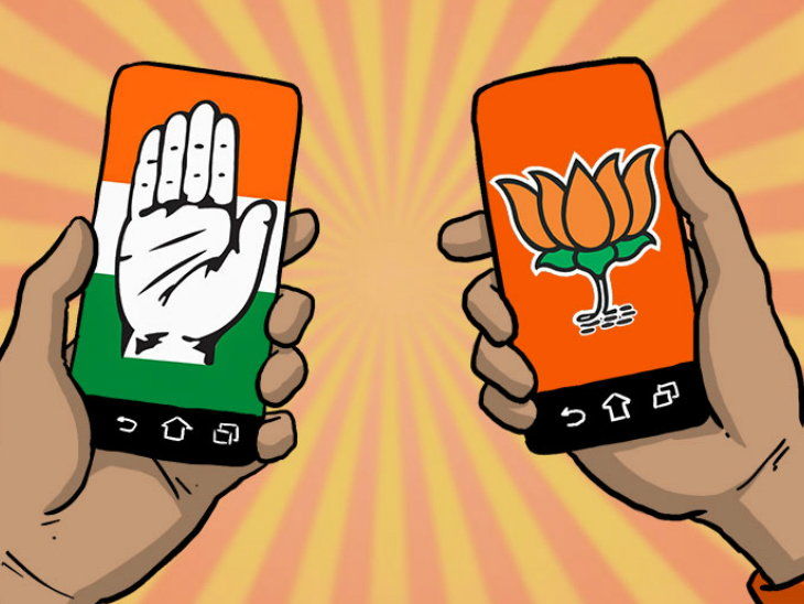 most-of-bjp-s-candidates-are-active-on-social-media-compare-than-congress-in-mp