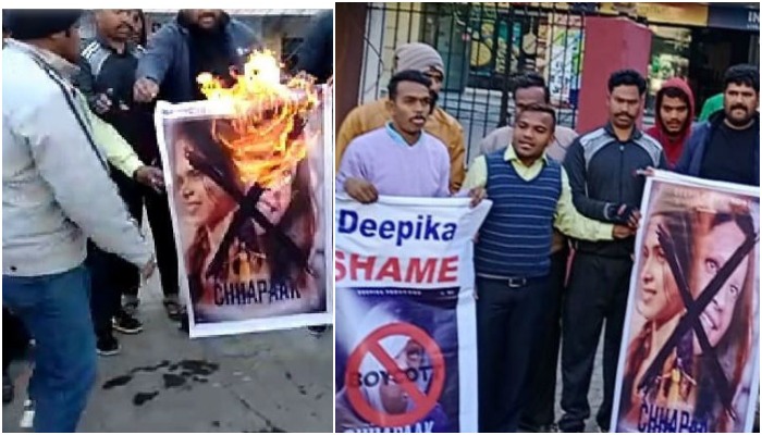 छपाक : BJP ने जलाए दीपिका के पोस्टर, समर्थन में कांग्रेसियों ने उड़ाई पतंग, NSUI ने बांटे फ्री टिकट