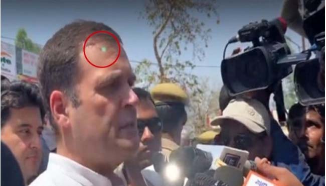 laser-possibly-from-sniper-gun-aimed-at-rahul-gandhi-congress-wrote-to-home-minister