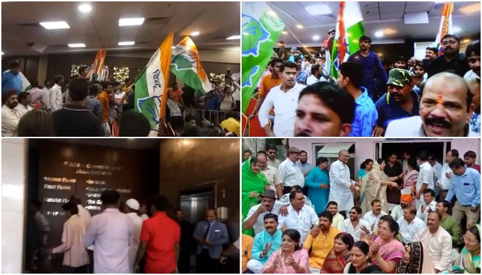 congress-worker-enters-in-indore-municipal-corporation-budget-session-indore-