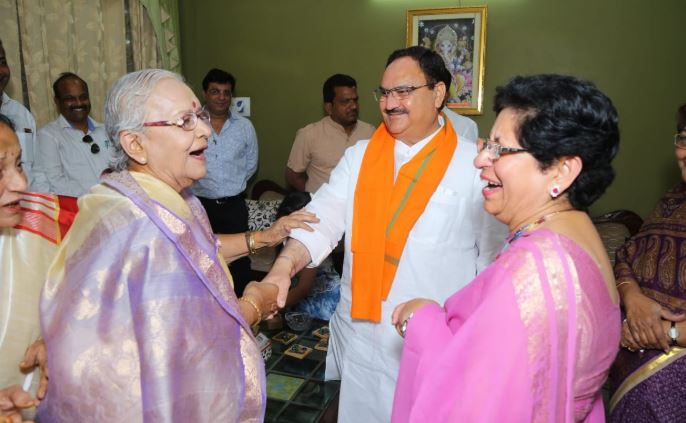 Jabalpur's-son-in-law-BJP's-Executive-President-JP-Nadda-mother-in-law--congratulated
