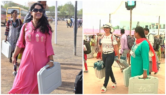glamorous-photos-of-women-employee-deployed-in-election-duty-in-madhya-pradesh-goes-viral