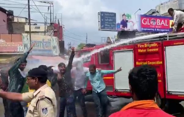ABVP-workers-and-police-clashes-in-jabalpur