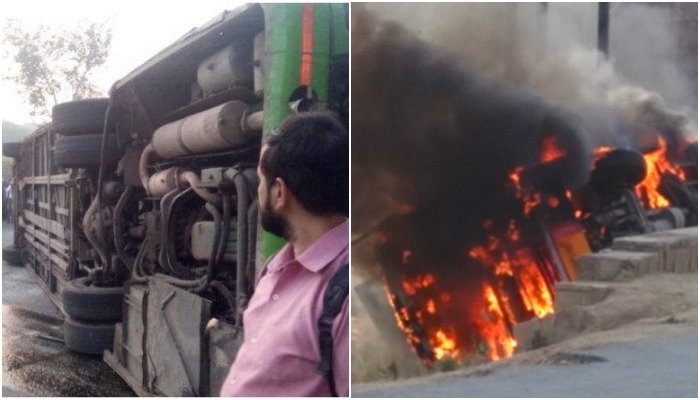 angry-people-set-fire-on-bus-gwalior-bhind-madhy-pradseh