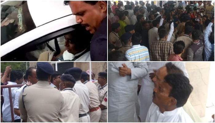 chief-minister-kamal-nath-rrives-at-airport-disrupts-congress-workers