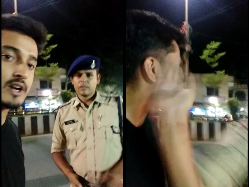 policeman-slap-engineering-student-in-indore-video-viral-madhypradesh
