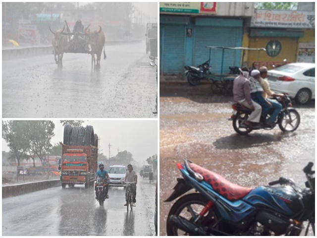 Madhya Pradesh Weather : MP à¤®à¥à¤ à¤®à¥à¤¸à¤® à¤¬à¤¦à¤²à¤¾, à¤à¤¨ à¤à¤¿à¤²à¥à¤ à¤®à¥à¤ à¤à¤²à¥à¤ à¤à¥ à¤¸à¤¾à¤¥ à¤¹à¥à¤ à¤¬à¤¾à¤°à¤¿à¤¶