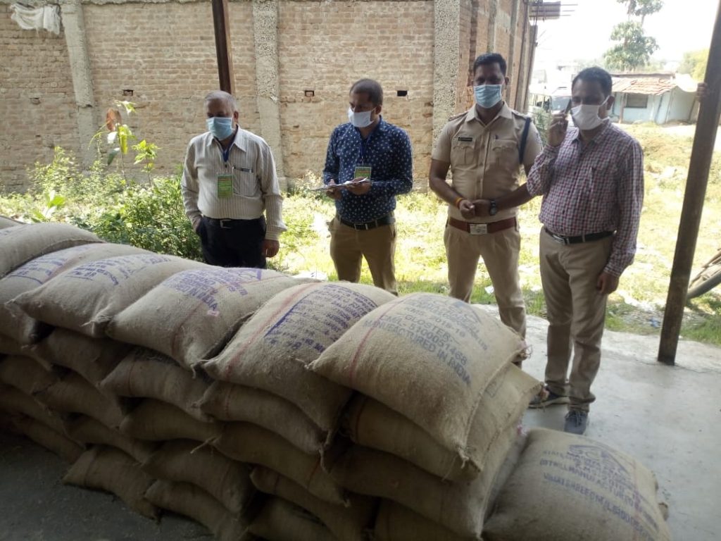 लॉकडाउन में जमाखोरी करने वालों पर कार्रवाई, बालाघाट में 25 क्विंटल पीडीएस चावल बरामद