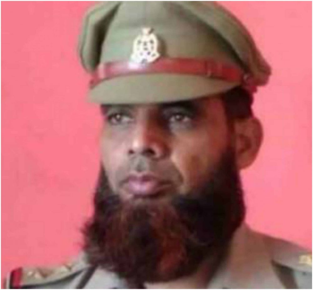 cop Intesar Ali suspended for keep beared in up