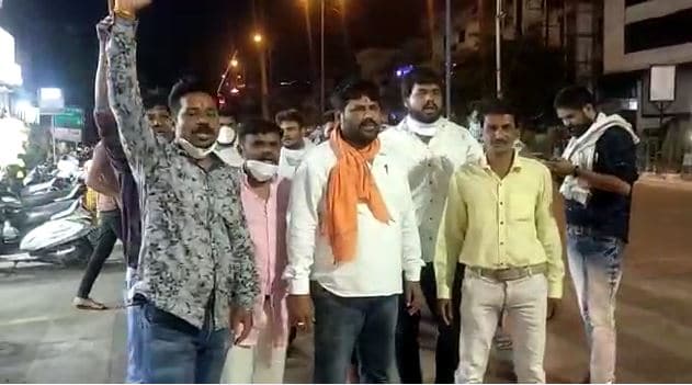 bjp protest in indore